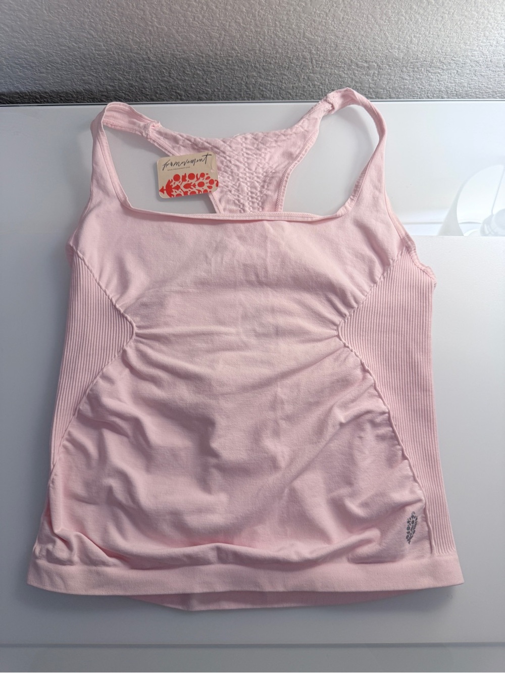 FP Movement by Free People Light Pink Mauve Racerback Athletic Tank Size XL NWT